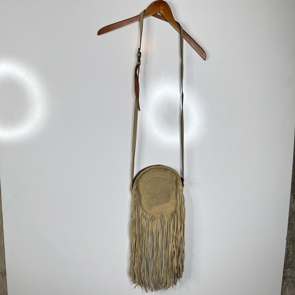 Patricia Nash Artisan Rovito Suede Fringe Crossbody Purse - Picture 1 of 5